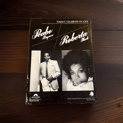 Roberta Flack Peabo Bryson Sheet Music Tonight I Celebrate My Love Piano Guitar