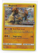 Regirock  SM74 Black Star Promo Prerelease Crimson Sun & Moon Promo Pokemon NM on eBay
