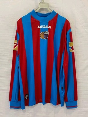 VTG Calcio Catania Italy Soccer Jersey Legea Long Sleeve Mendols 3 Men's L #218