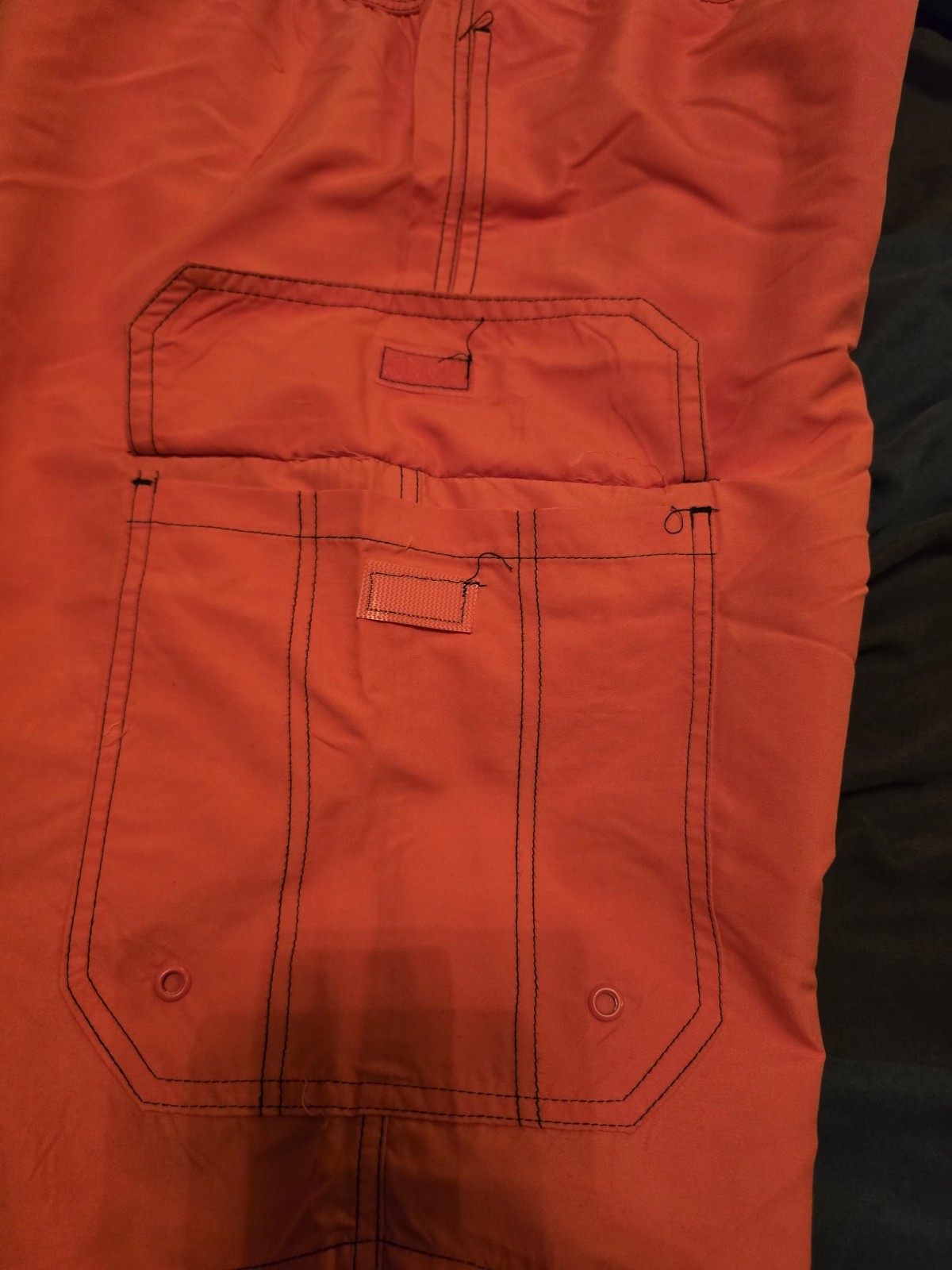 $119...True Religion size L Flap Pocket 12 In Cargo Board Short Red thumbnail 5