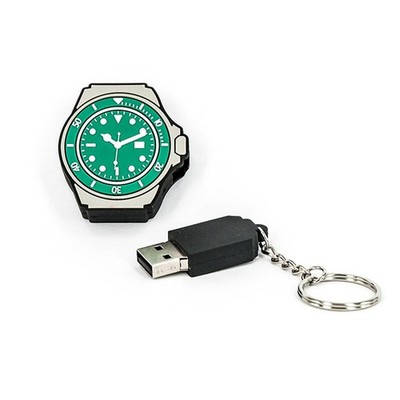 R.L.X. MINI USB UHR WATCH 8GB GRÜN SUBMARINER GADGET GESCHENK TIPP NEUHEIT
