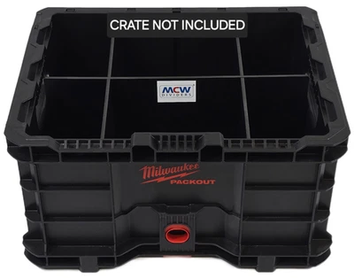 MCW DIVIDERS T-VIDER compatible with Milwaukee – Packout Crate *BOX NOT INCLUDED*