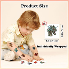 102 PCS Individually Wrapped Dragon Temporary Tattoo for kids - Dragon Tempor...
