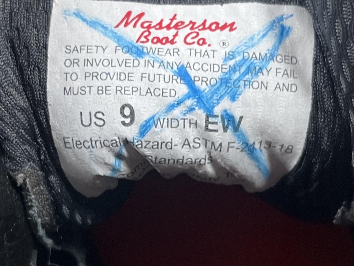 Masterson Boot Co Mens 10 EW Leather Composite Toe Work Boots ASTM F2413-18‎ 6 main image 2