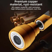 High Performance Aerator for Tap with 360 Swivel and Low Water Consumption
