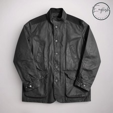 Barbour Kyle Wax Jacket Men’s Large Black