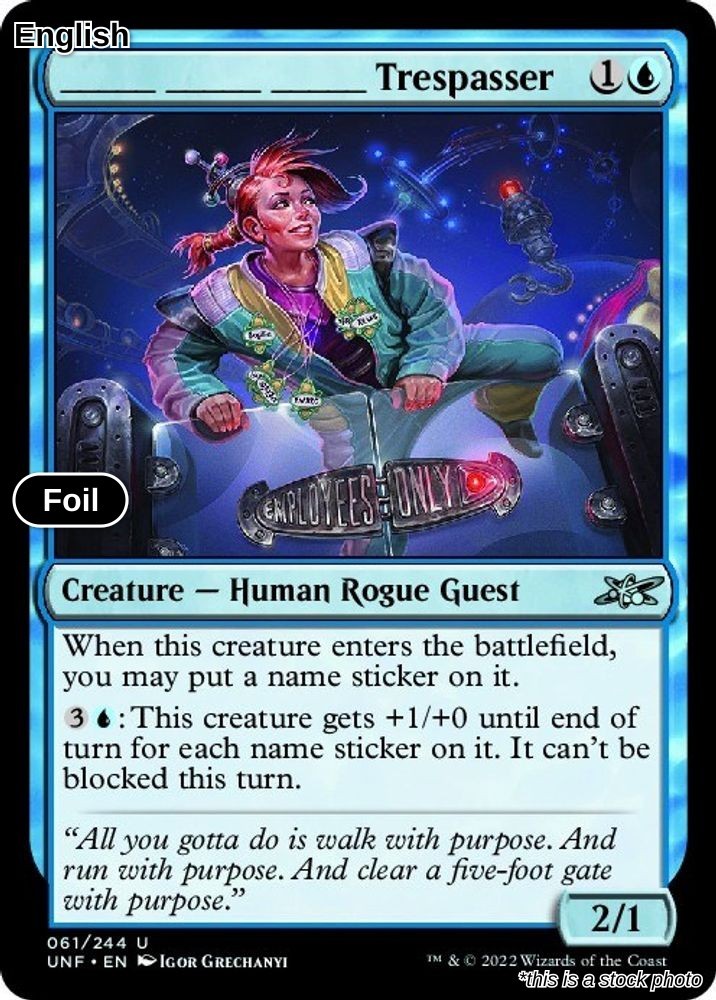 _______ _______ _______ Trespasser Foil Unfinity 61