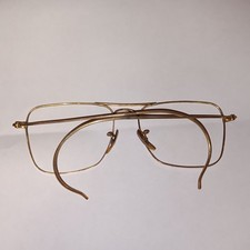 VTG AO Ful-Vue Full Rim 12K Gold Filled Etched Spectacle Eye Glass Frames Only