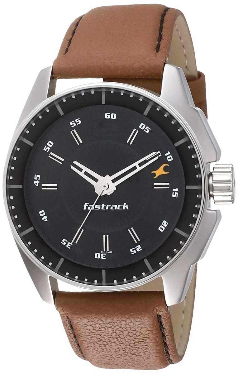 Fastrack black hotsell men's watch