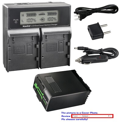 Kastar BP-A100 Battery CH04 Charger for Canon EOS C300 Mark III Digital Cinema
