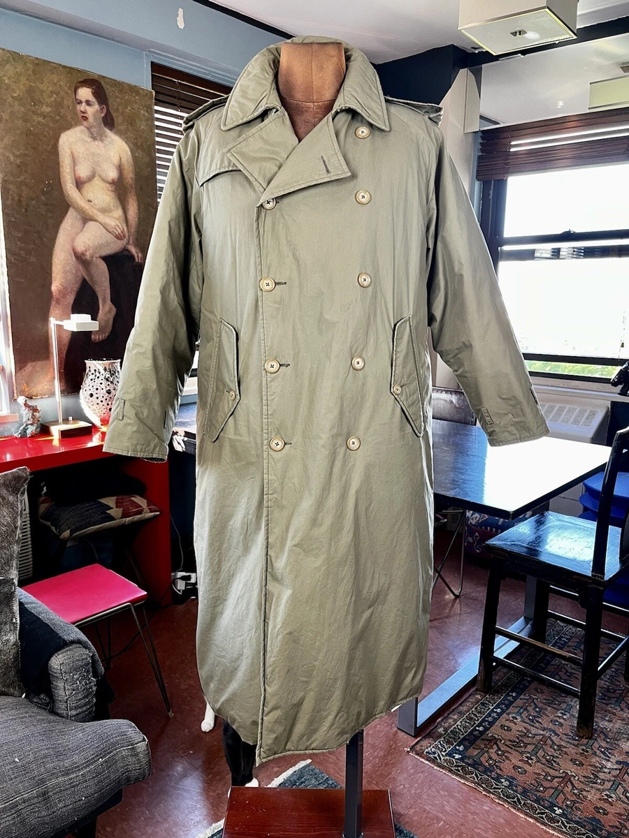 Vintage POLO RALPH LAUREN RaRe! Padded Beltless Trench Coat Sz M