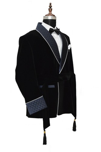 Special Gift For Him Smoking Jackets Party Wear Wedding Coats - Picture 2 of 4
