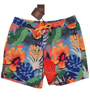 NEW! Etro Colorful Bathing Suit (Trunks)!  XXL  Waist 34 Inches  Colorful Floral