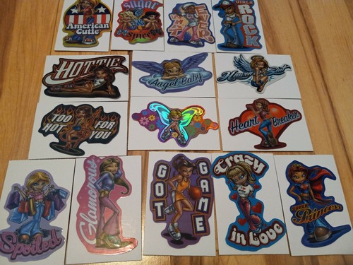 Y2K Girls Vintage Vending Machine Stickers Lot - Full Set Of 15 (Rare) - Picture 5 of 6