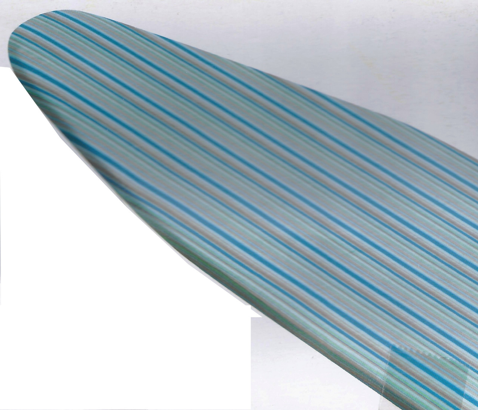 Honey Can Do Cotton Ironing Board Cover with Elastic Padded Blue Green Stripes-image