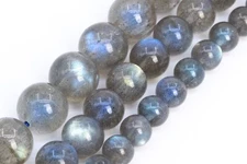 Natural Translucent Gray Labradorite Beads AAA Round Loose Beads 6/8/10/12/14MM