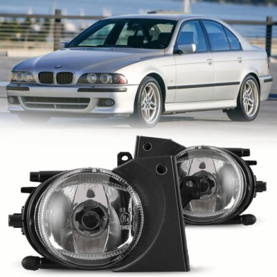 Pairs Fog Lights For 2001-2003 BMW E39 525i 530i 540i 5 Series Clear Lens Lamps