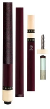 New McDermott Lucky L6 or L 6 - Burgundy Stain w/ Wrap Pool Cue - 13.00mm Shaft