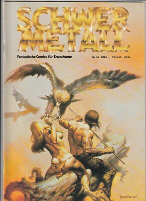   SCHWERMETALL #34, Alpha 1982 COMICHEFT TOP Z1 *Fantasy *Erotik *Sci-Fi