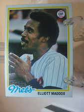 1978 Topps Baseball Card   #442 - Elliott Maddox - New York Mets  (81002)