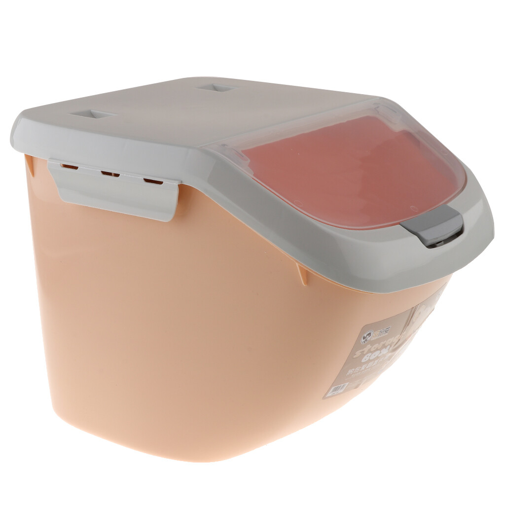 Airtight Pet Food Container,Large Fresh Dry Dog & Cat Food Plastic