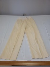 Vintage Union Made 100 Wool Mark Trousers Slacks Pleated Ivory Size 12