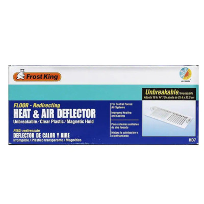 Heat And Air Deflector Frost King Vent Magnetic Durable Adjustable Plastic Floor