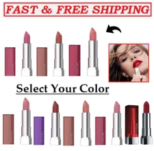 Maybelline Color Sensational Lipstick,Lip Makeup,Matte Finish,Select Color