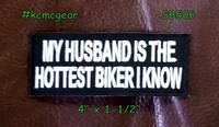 My Husband Is The Hottest Biker Small Badge For Biker Vest Motorcycle Patch My Husband Is The Hottest Biker Small Badge For Biker Vest Motorcycle Patch