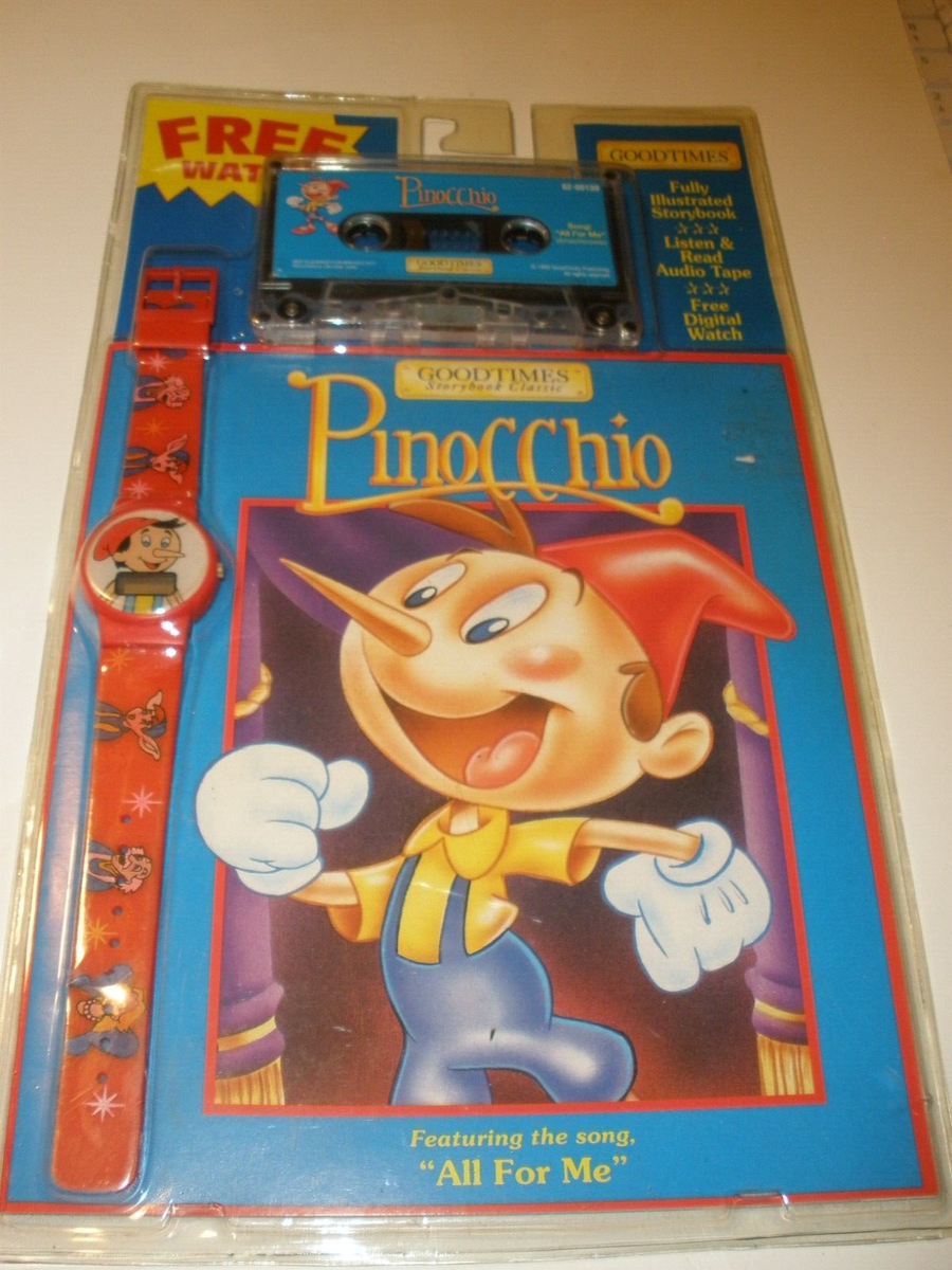 NEW Vintage Goodtimes Storybook Classic PINOCCHIO Book, Cassette