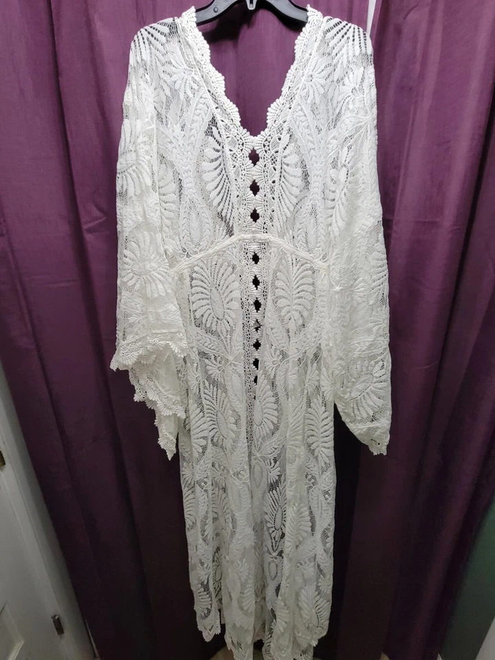 Handmade Kimono style Bridal Robe - Image 2 of 4