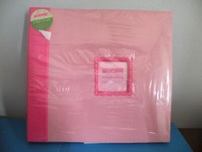 Scrapbook Pink Fabric w photo insert 12x12 by Portafolia Sensations New V3