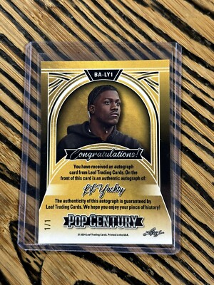 LIL YACHTY 2024 Leaf Metal Pop Century Red Shimmer #1/1 BA-LY1