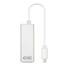 Nanocable - Adaptador USB C a Ethernet Gigabit 10/100/1000 - RJ45 15 cm