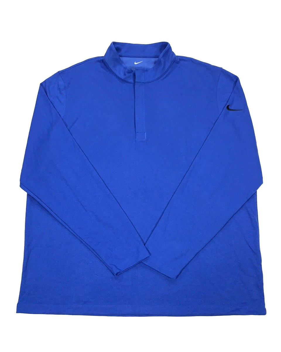 Nike Victory 1/2 Zip DRI-FIT Golf Pullover Top Game Royal BV0398