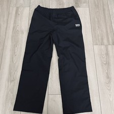 Helly Hansen Size 152/12 Junior Youth Black Moss Rain Pants Helly Techo