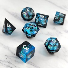 Resin Liquid Core Polyhedral Dice Set | for R...