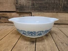 Vintage 1970's Pyrex #443 2 1/2 Qt Cinderella Mixing Bowl - Horizon Blue