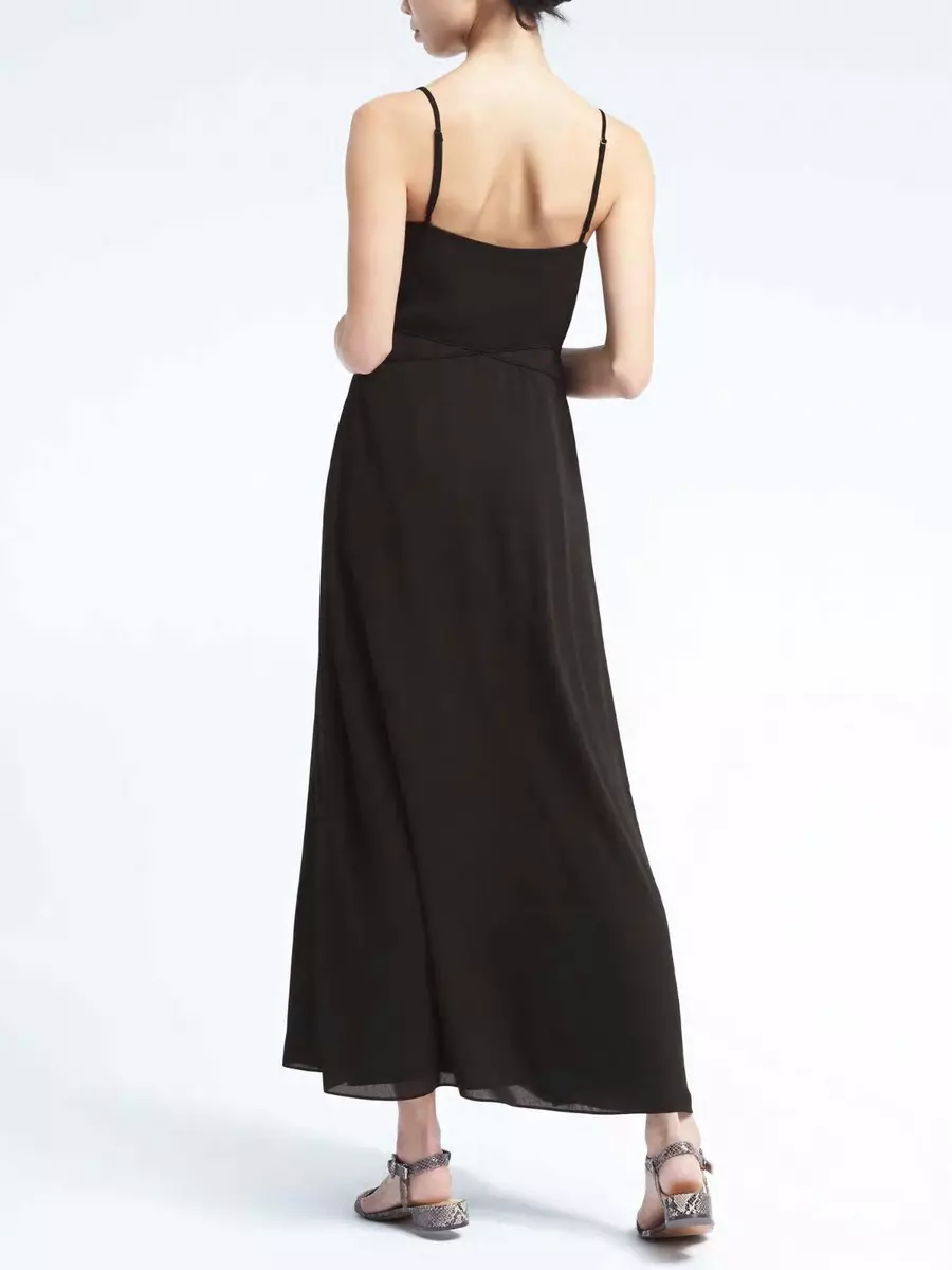 Banana republic best sale paneled maxi dress