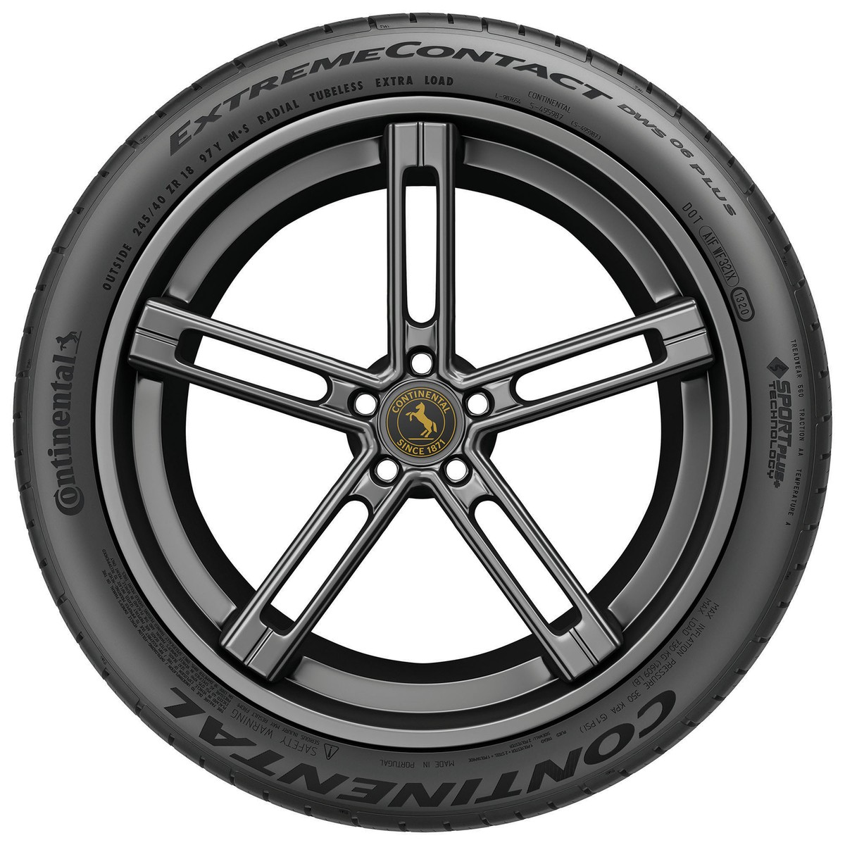 4 New Continental Extremecontact Dws06 Plus - 235/40zr18 Tires