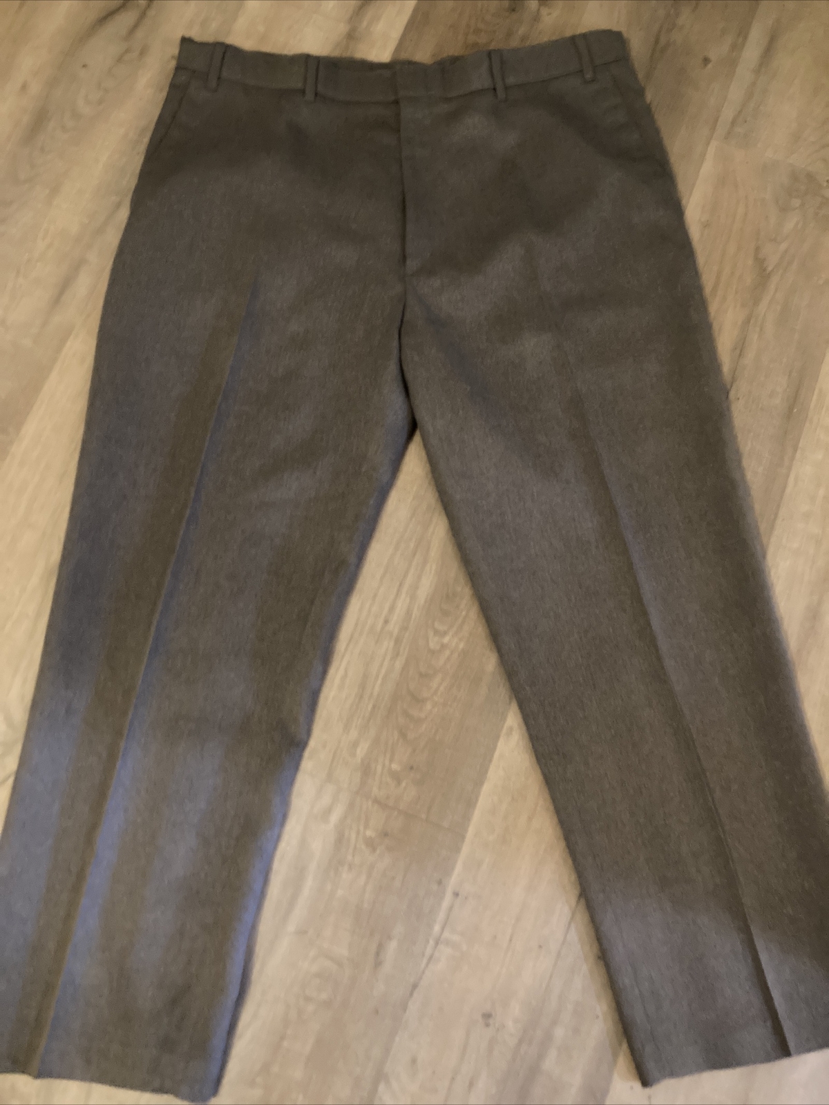 Vtg LEVI Strauss Action Slacks Flat Front Dress Casual Pants Brown Mens