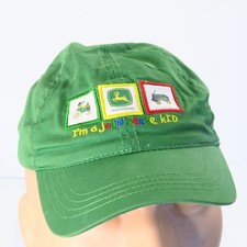 John Deere Im a John Deere Kid Toddler Strapback Hat Green Farm Tractor