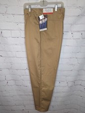 Vintage Gitano 80s 90s Women's Tan High Waist Tapered Leg Pleated Pants Size 20
