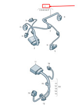 NEW AUDI A8 4N COOLING SYSTEM ADAPTER CABLE LOOM 4N0971411