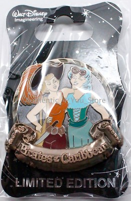 NEW D23 2017 WDI Pirates of the Caribbean Women Anne Bonny Mary Read Pin LE 300 