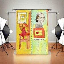 Free As a Bird - Original Miniature Collage Mixed Media Surrealism Art ACEO