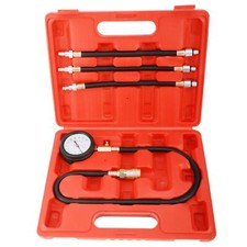 Engine Cylinders Diagnostic Tester Compression Gauge Test Tool Set With 4 Hoses