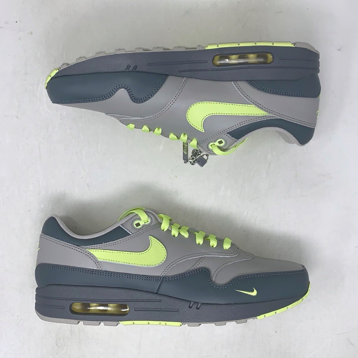 NIKE ID（NIKE by you）27cm Nike Air Max 1 ID By You Volt Gray Sneakers, Size 12 FJ8893-900