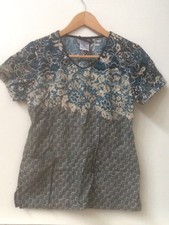 Scrubs Cherokee Runway Print Top About Lace 3797CMB ABOU Size XS