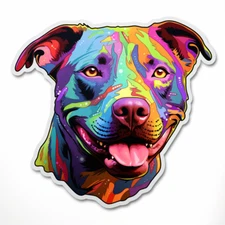 8x car sticker decal pit bull terrier tuning sticker car 9x9 cm